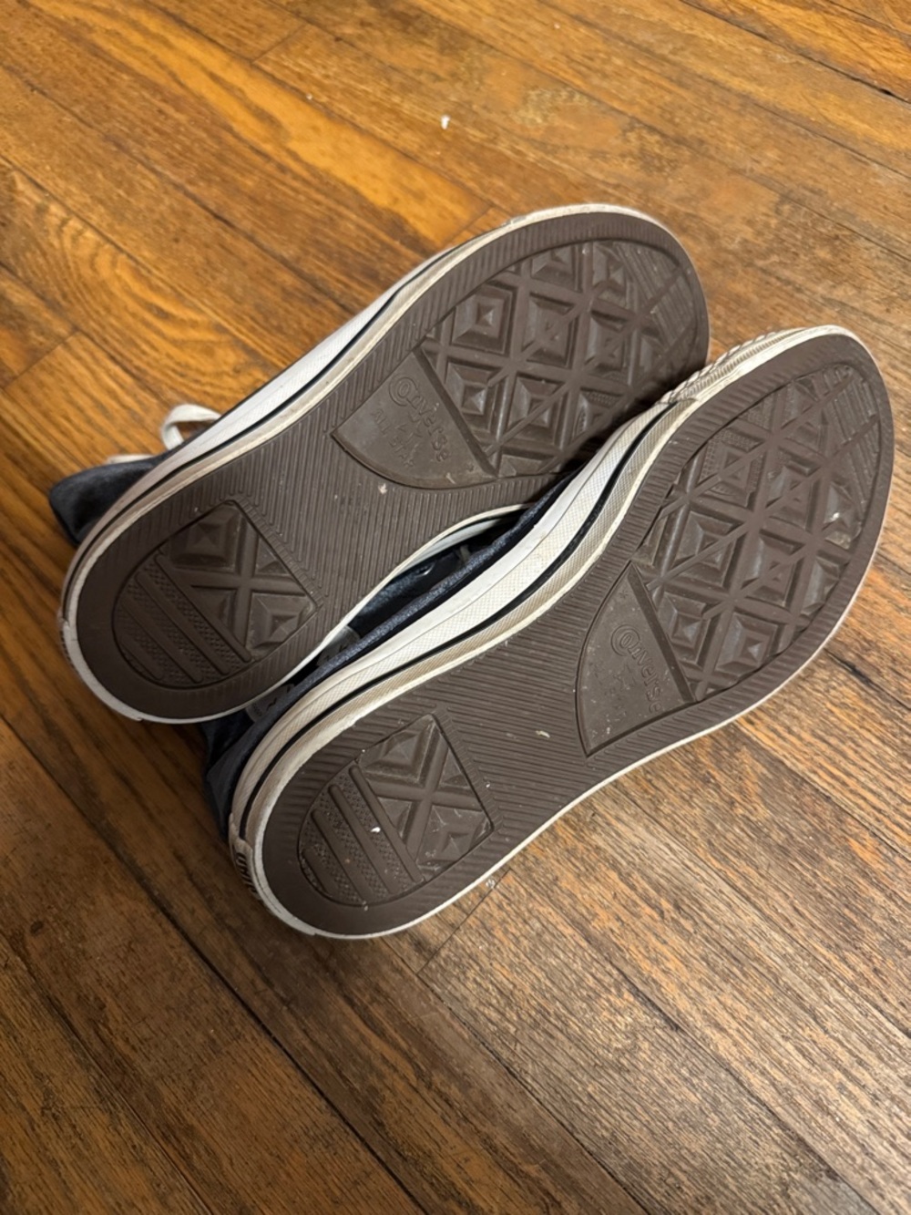 Converse Black High-Top Canvas Sneakers with White Accents - Picture 4 of 6